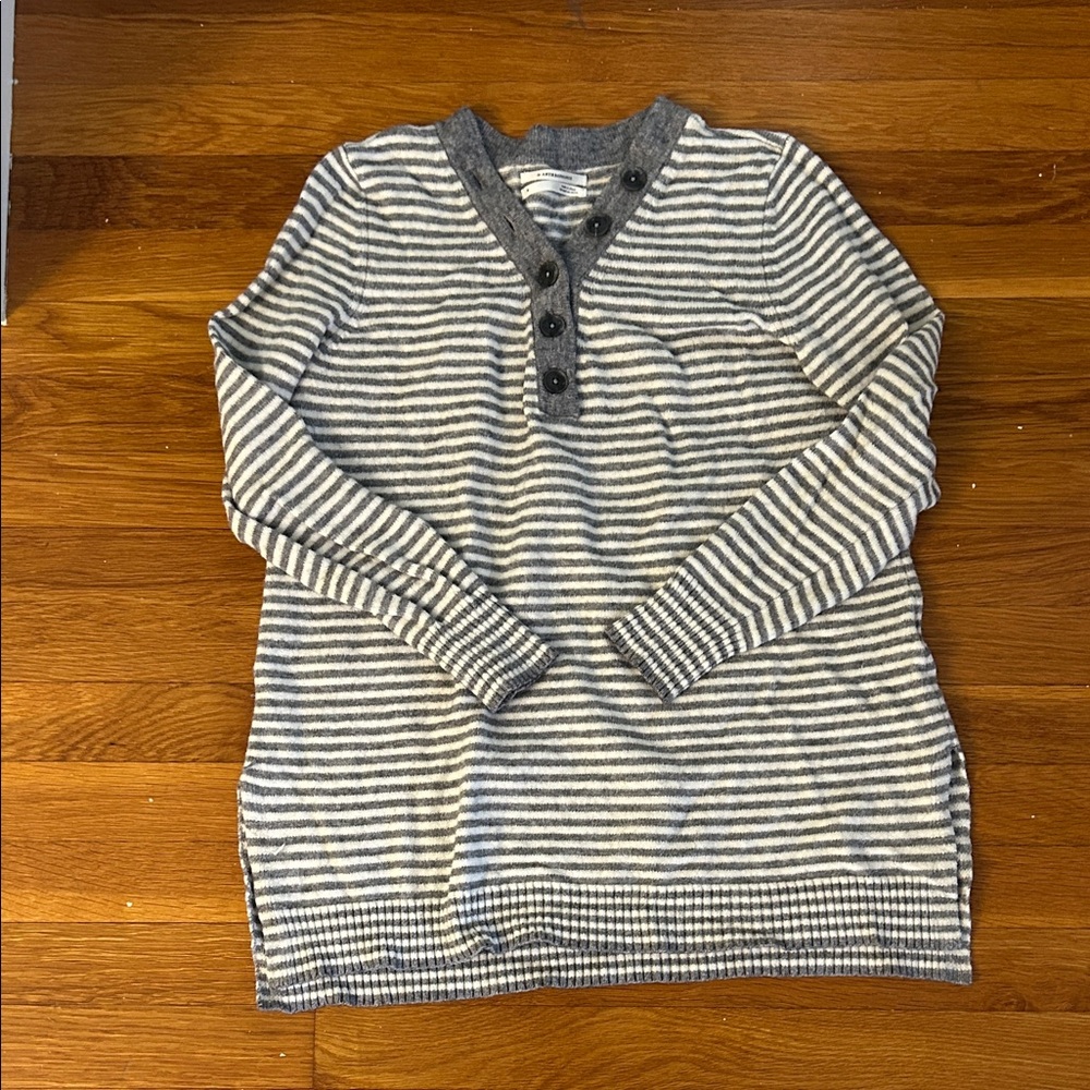 Gray Striped women’s  Sweater